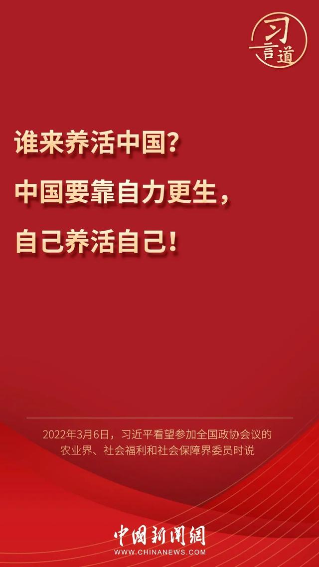 習(xí)言道丨習(xí)近平為何再答“誰來養(yǎng)活中國”？