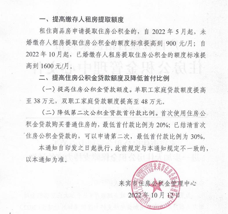 廣西來賓市住房公積金管理中心網(wǎng)站信息截圖。