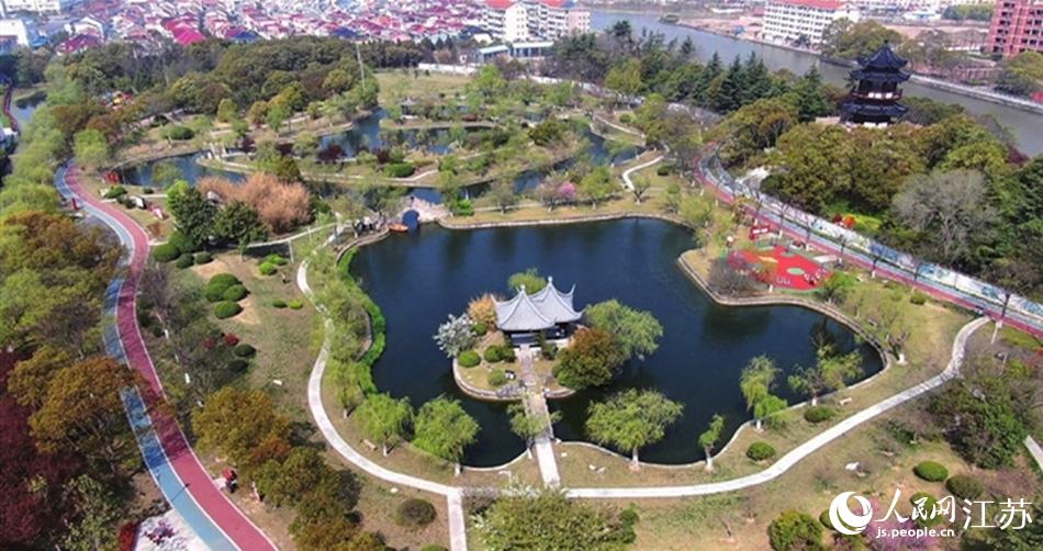 如東縣人民公園。如東縣委宣傳部供圖