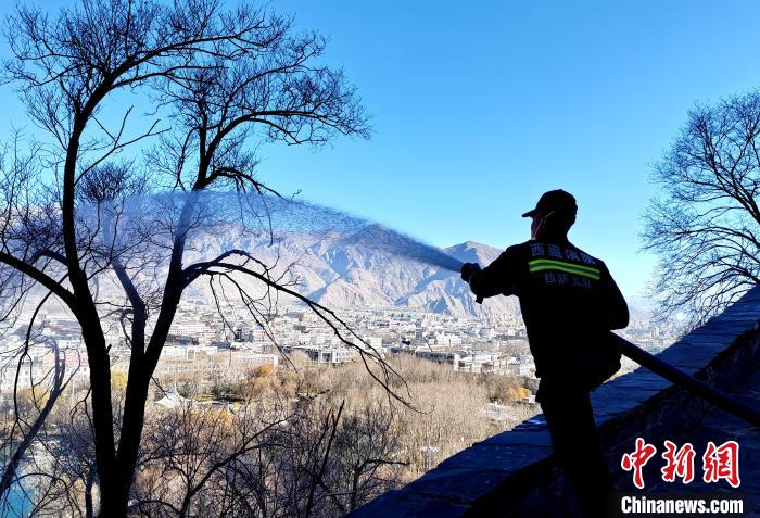 12月6日，布達(dá)拉宮消防救援大隊(duì)在布達(dá)拉宮山體林草區(qū)域開展?jié)窕ぷ鳌！㈣?攝