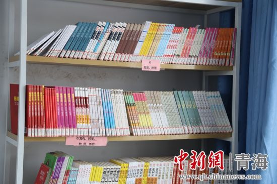 圖為“安康圖書館”項(xiàng)目為日月鄉(xiāng)哈城中心小學(xué)配置的圖書。張海雯攝