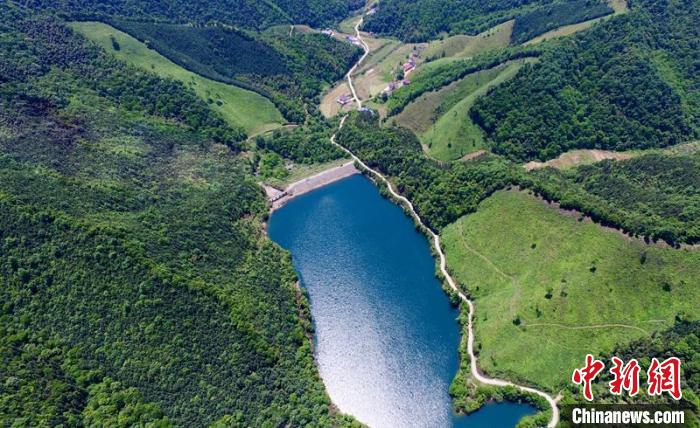 空中俯瞰北山村。洲湖鎮(zhèn)供圖