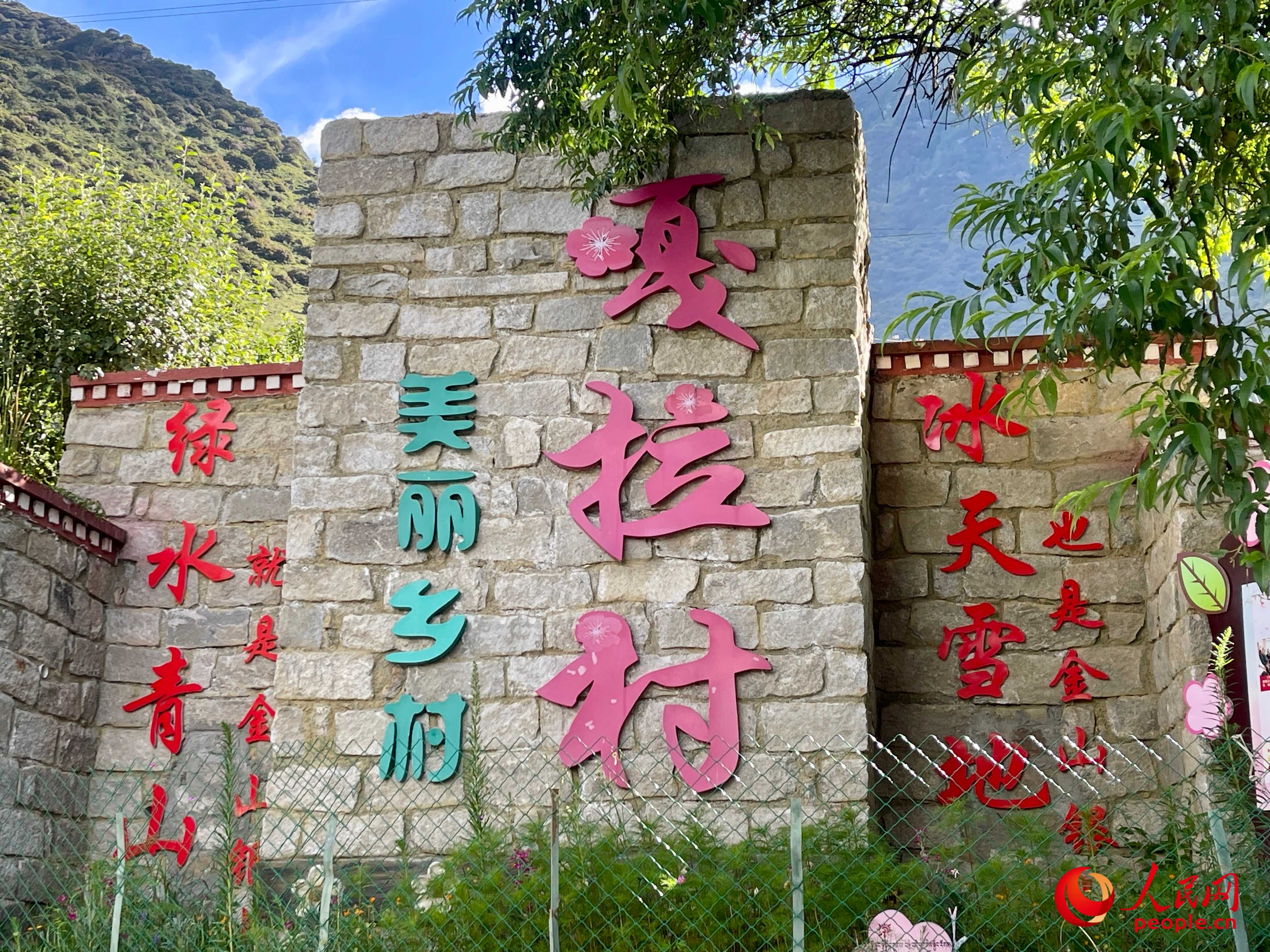 林芝鎮(zhèn)嘎拉村。人民網(wǎng) 周靜圓攝